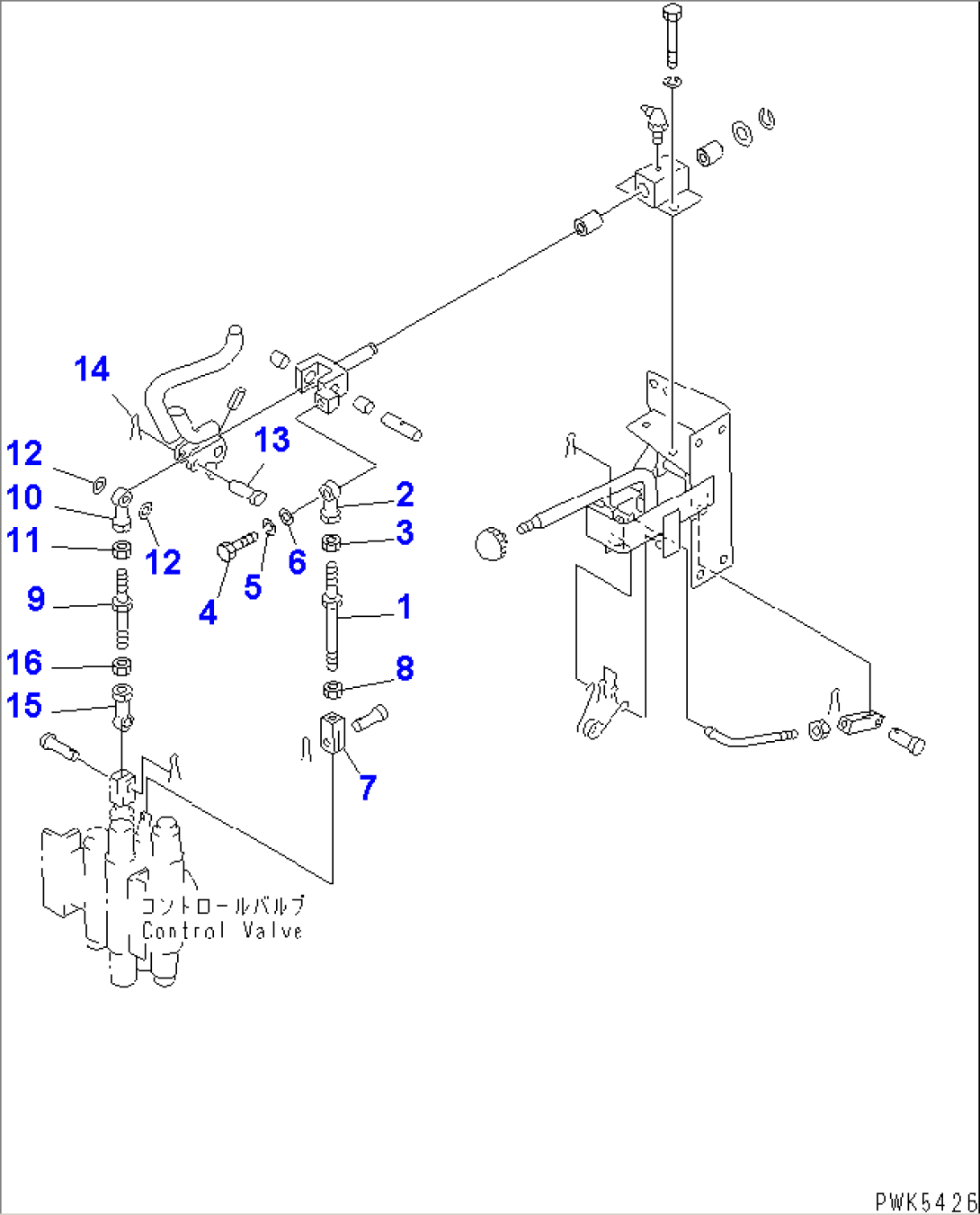 WORK EQUIPMENT CONTROL (LEVER¤ 2/2)