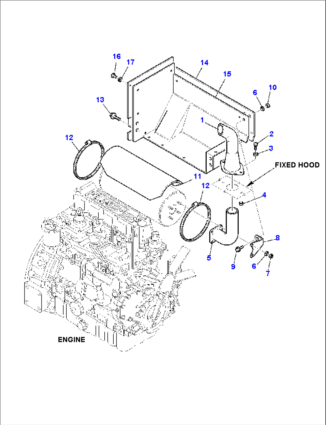 MUFFLER AND PIPING