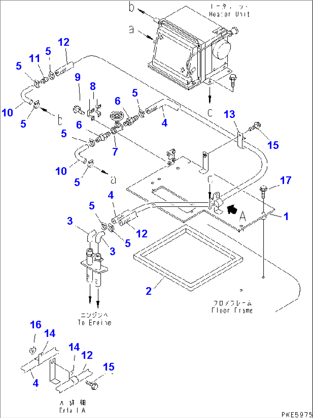 HEATER AND DEFROSTER (HEATER PIPING) (2/2)(#54104-)