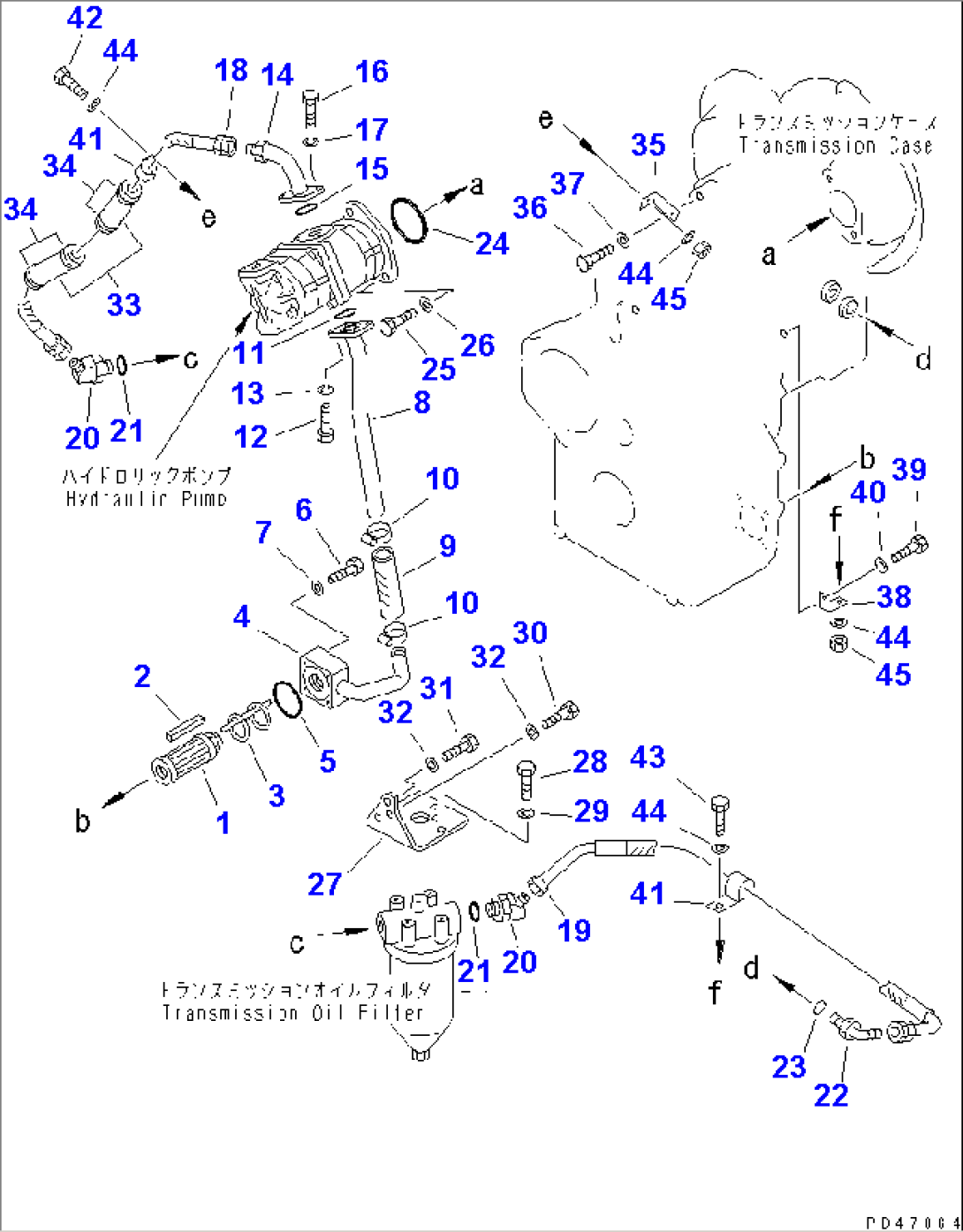 TRANSMISSION (TRANSMISSION PIPING) (SNOW REMOVING SPEC.)(#60001-)