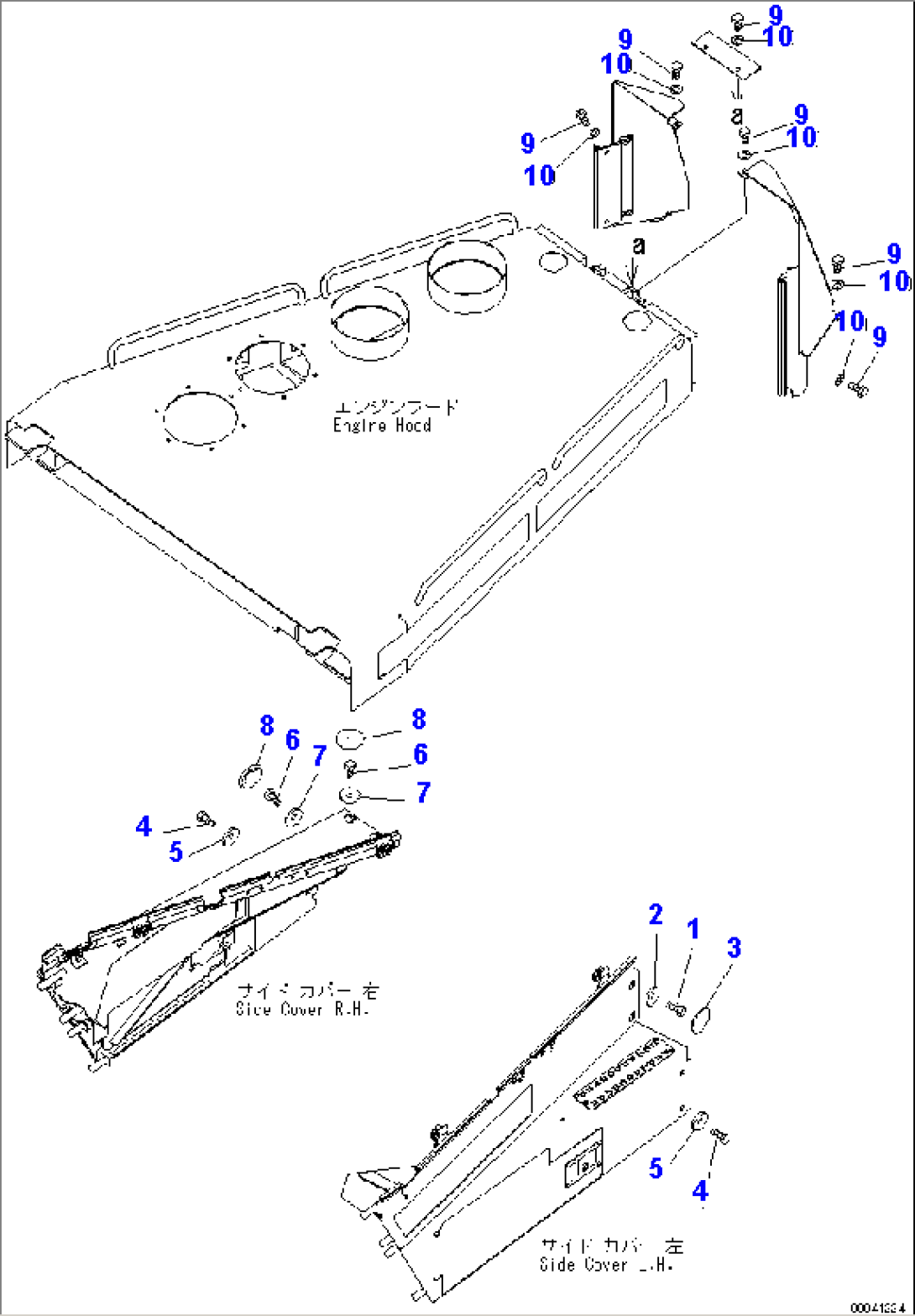 ENGINE HOOD (BOLT AND CAP)(#30001-)