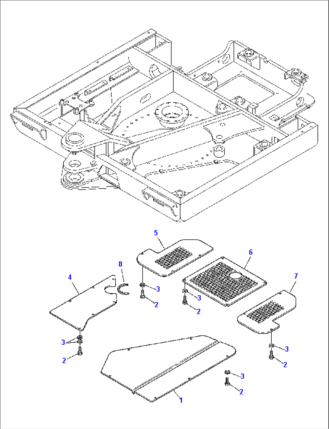 REVOLVING FRAME UNDER COVER