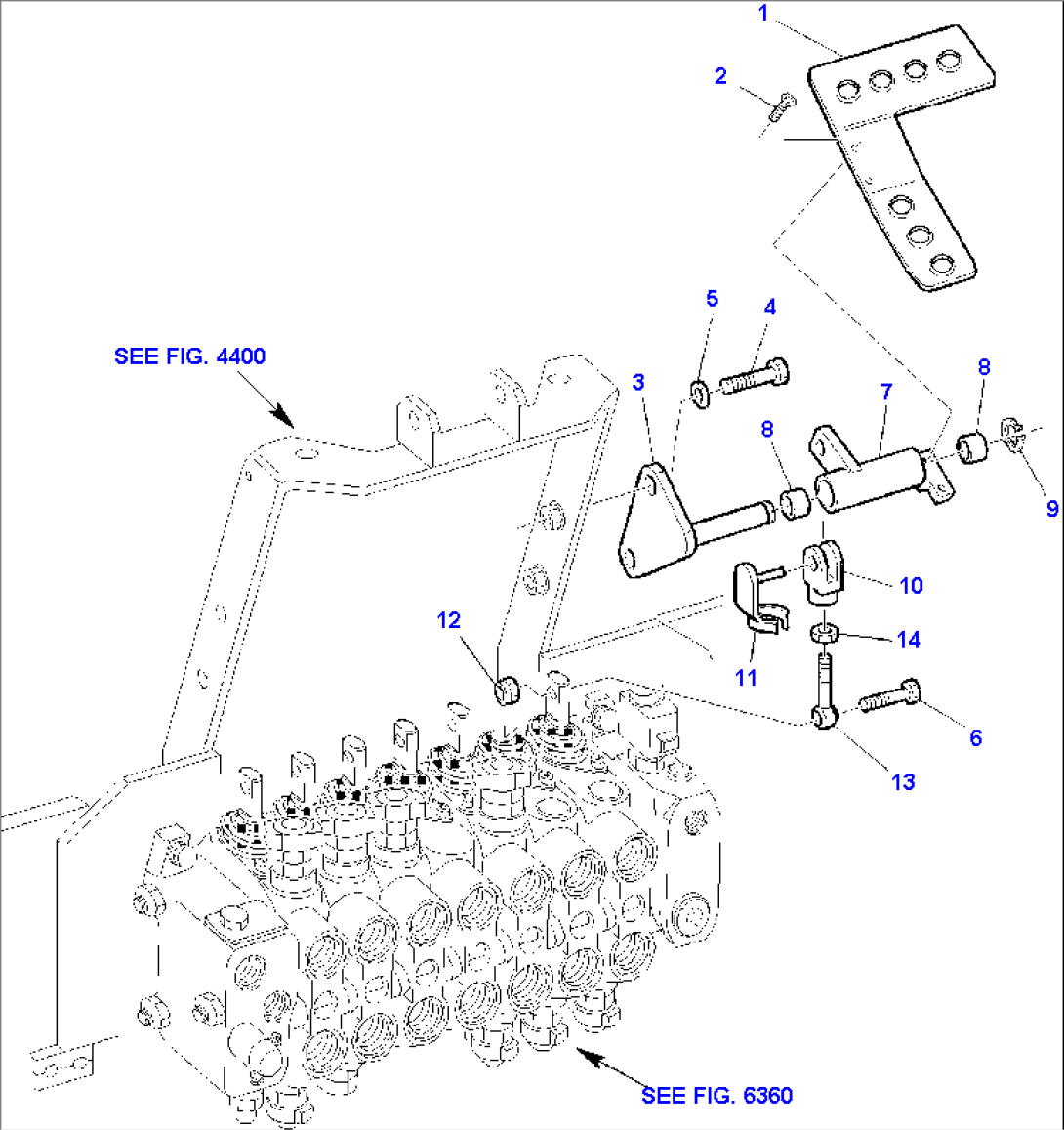 BACKHOE CONTROL PEDAL (RIGHT SIDE)