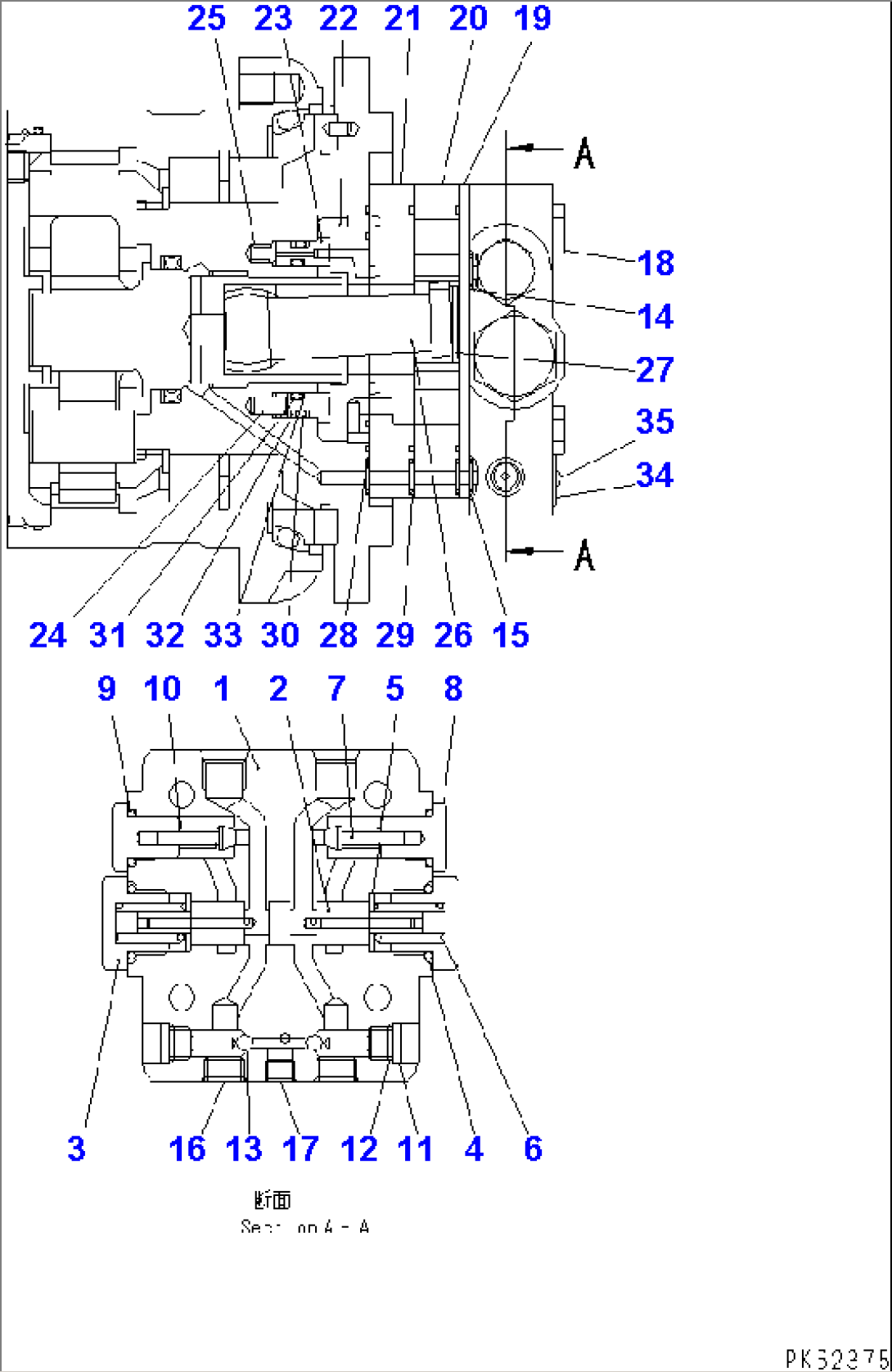 TRAVEL MOTOR (INNER PARTS) (2/2)