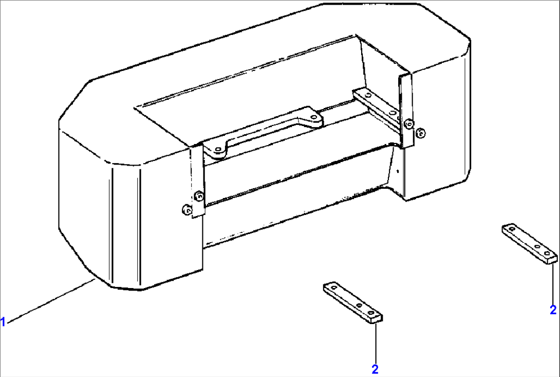 COUNTERWEIGHT - REAR LOADER