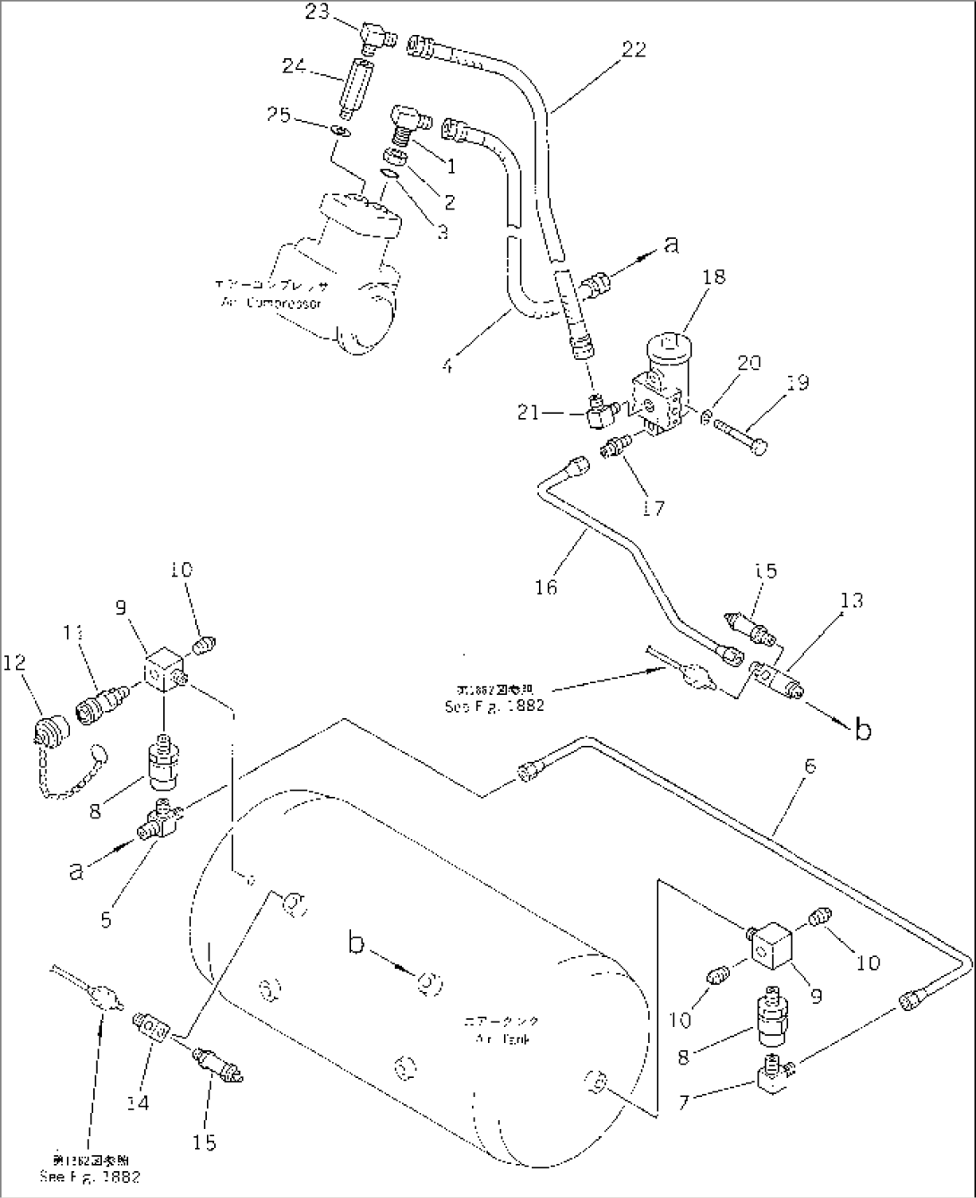 BRAKE PIPING (1/4) (FOR WET TYPE DISC BRAKE)