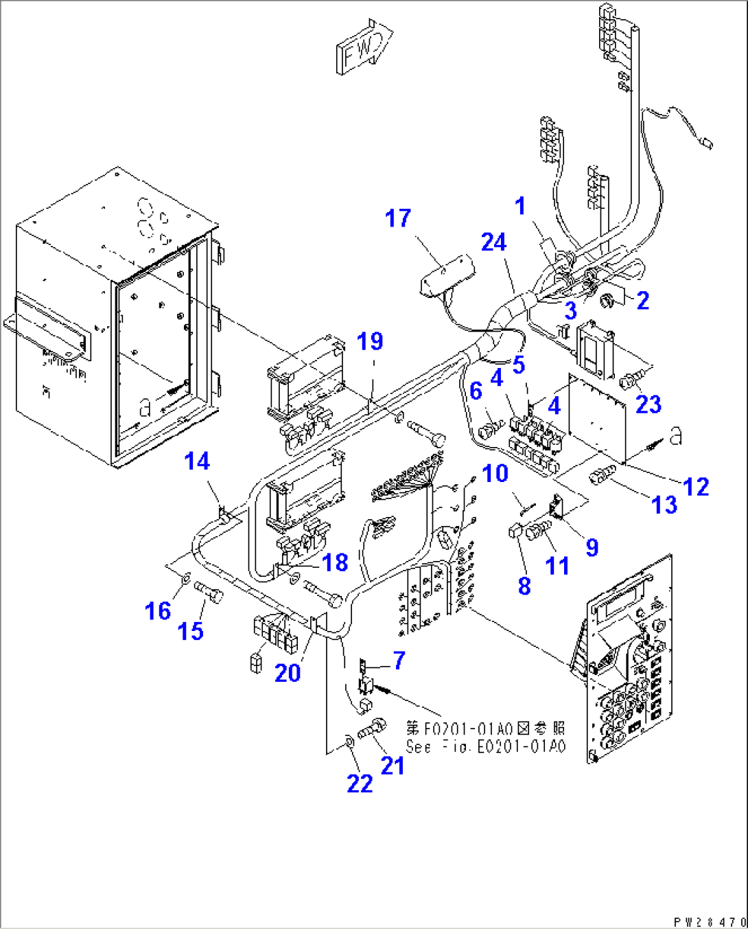 CONTROL BOX (INNER PARTS¤2/2)(#1001-1188)