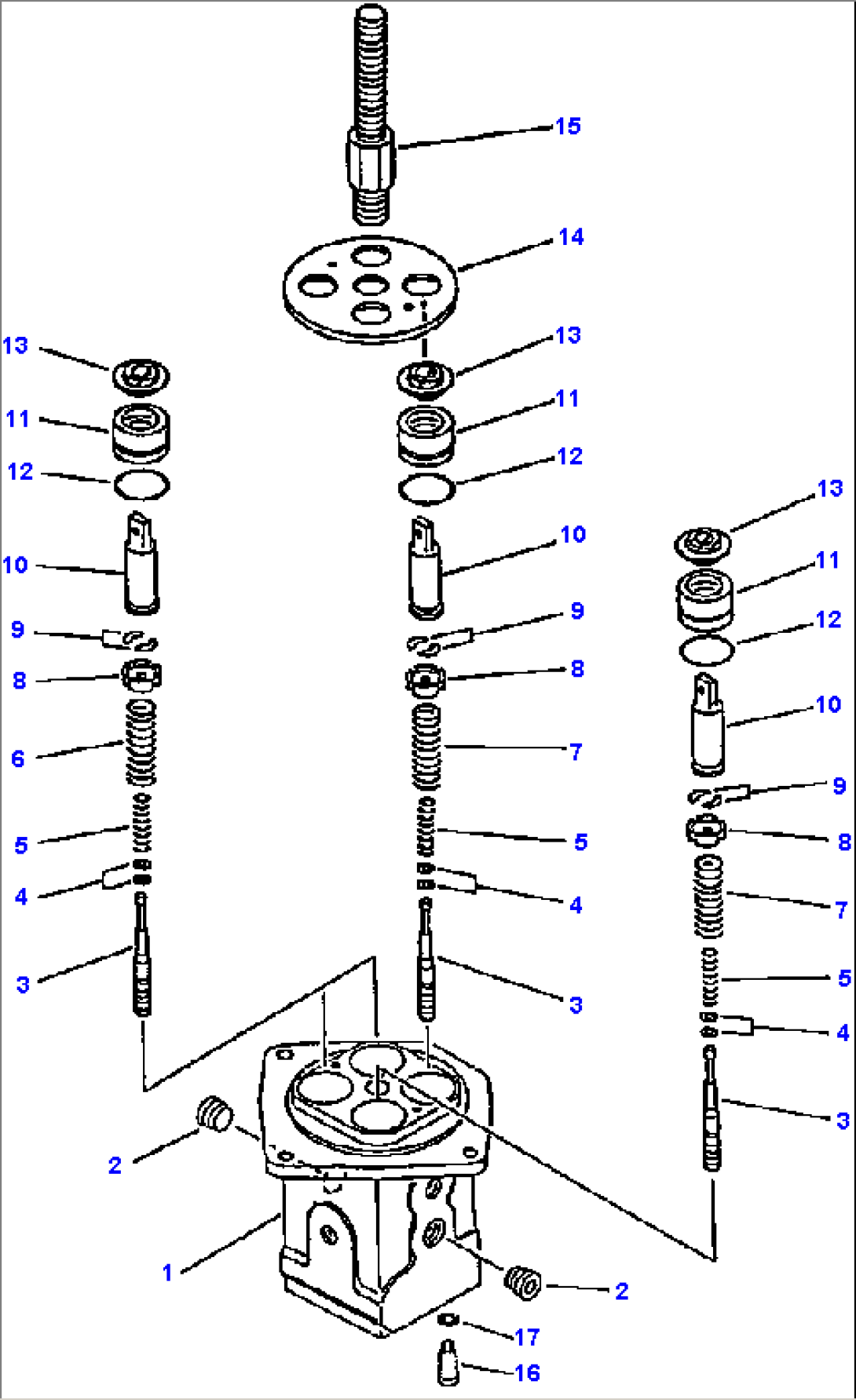 P.P.C. VALVE FOR MACHINES WITH 3-SPOOL CONTROL VALVE