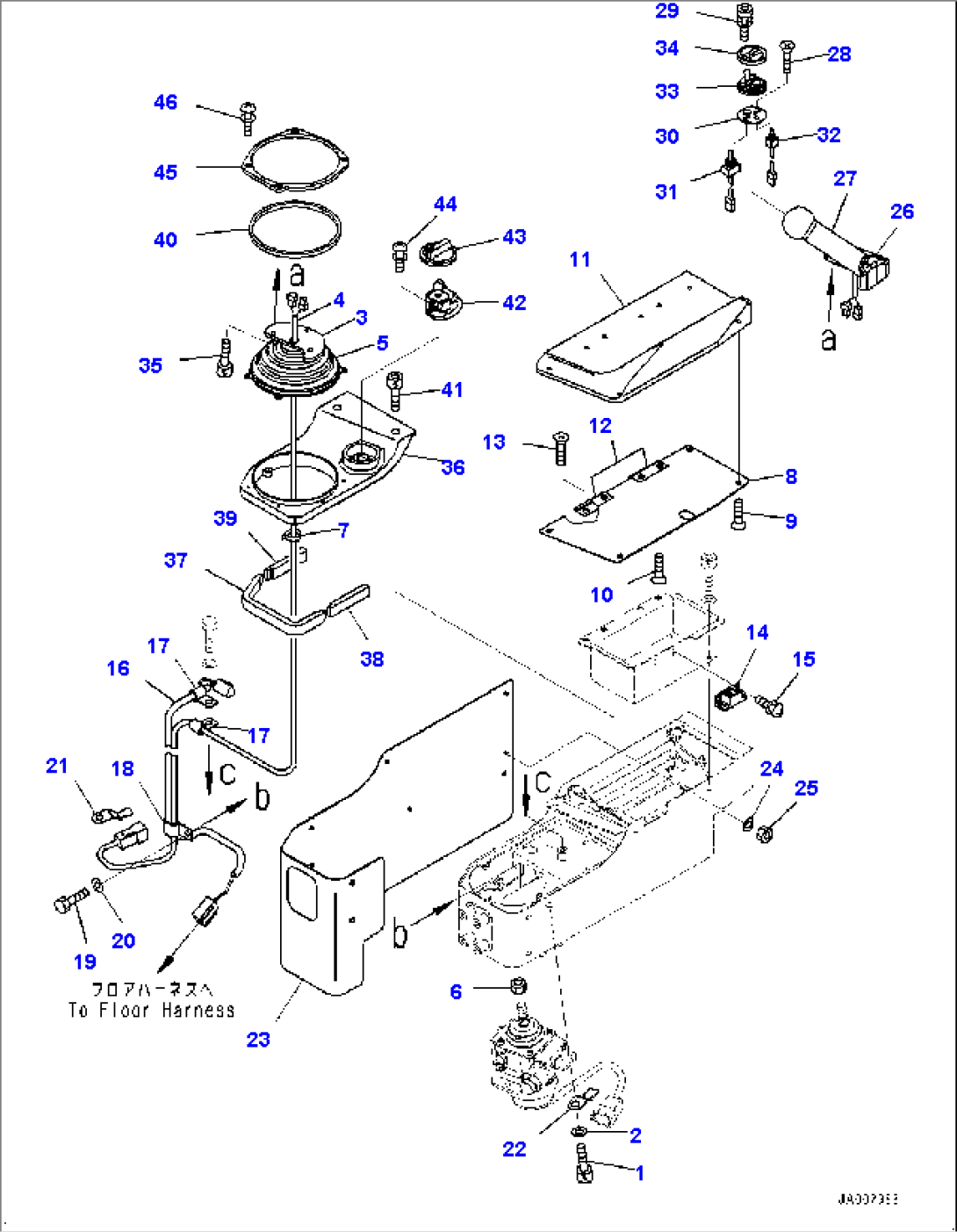 ROPS Canopy, Travel Control Lever (2/2) (#80001-80849)