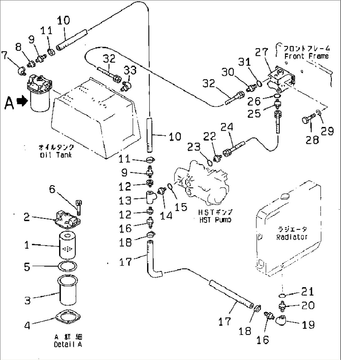 HYDRAULIC PIPING (VIBRATION MOTOR LINE) (2/2)(#2701-)