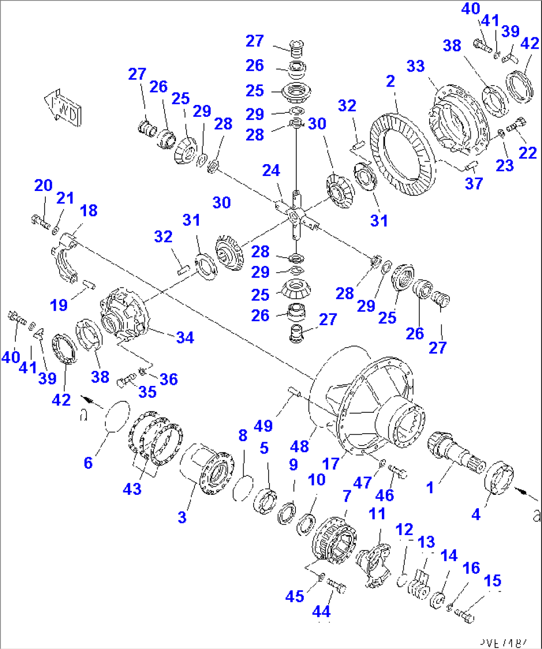 FRONT AXLE (FRONT DIFFERENTIAL)