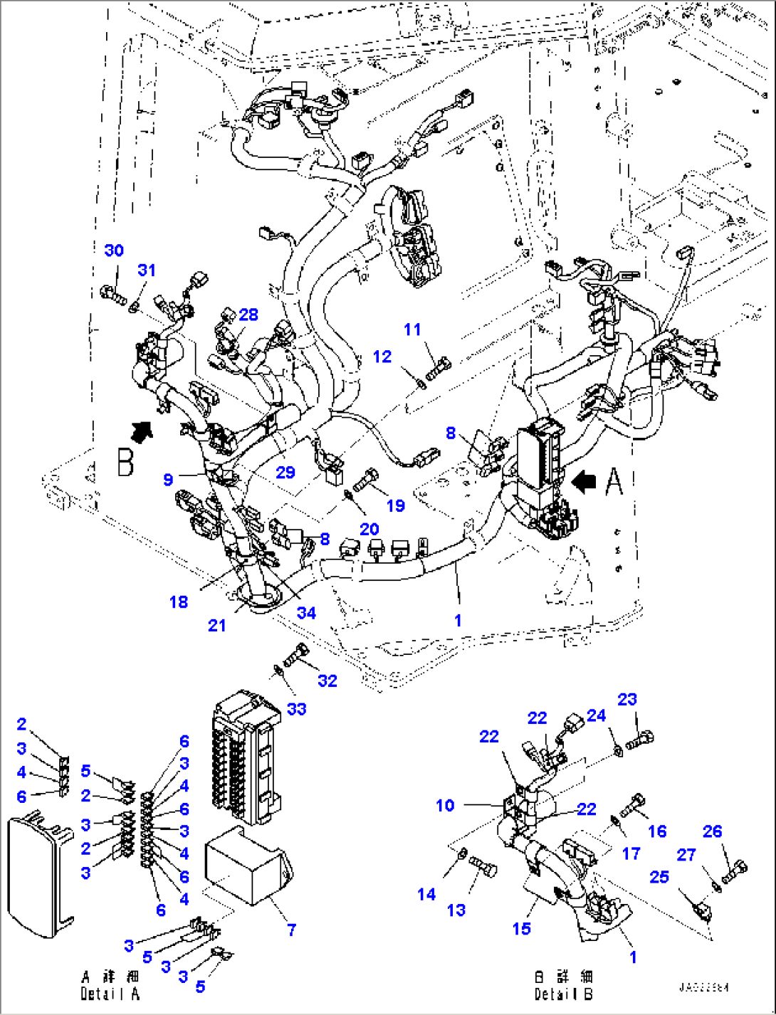 Cab, Dashboard Wiring Harness (#95001-)