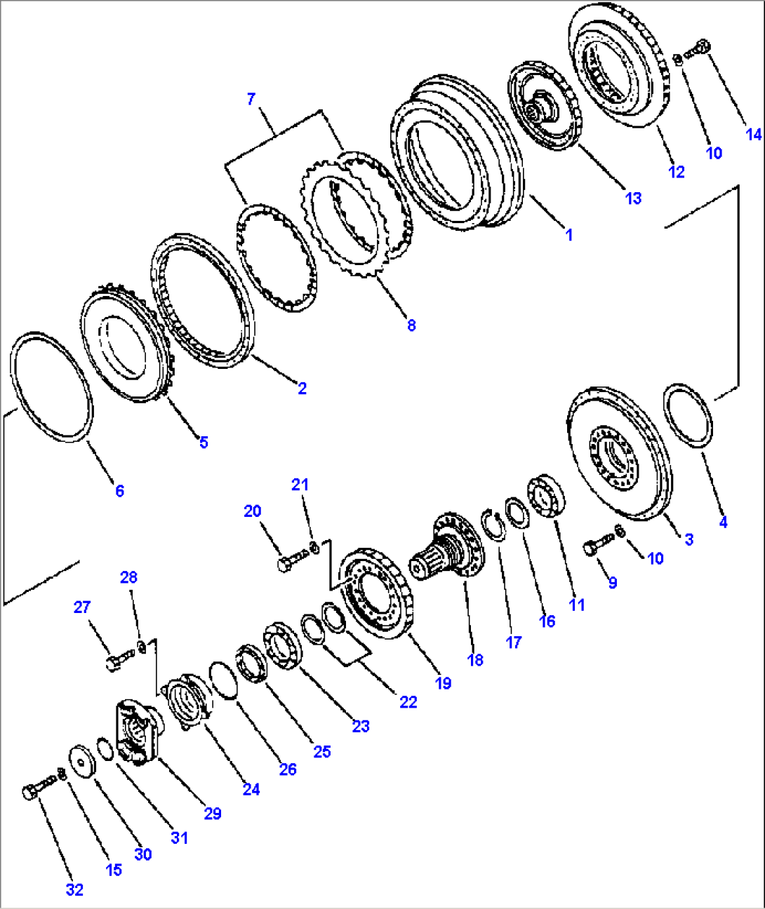 TORQUE CONVERTER - INPUT SHAFT & TURBINE