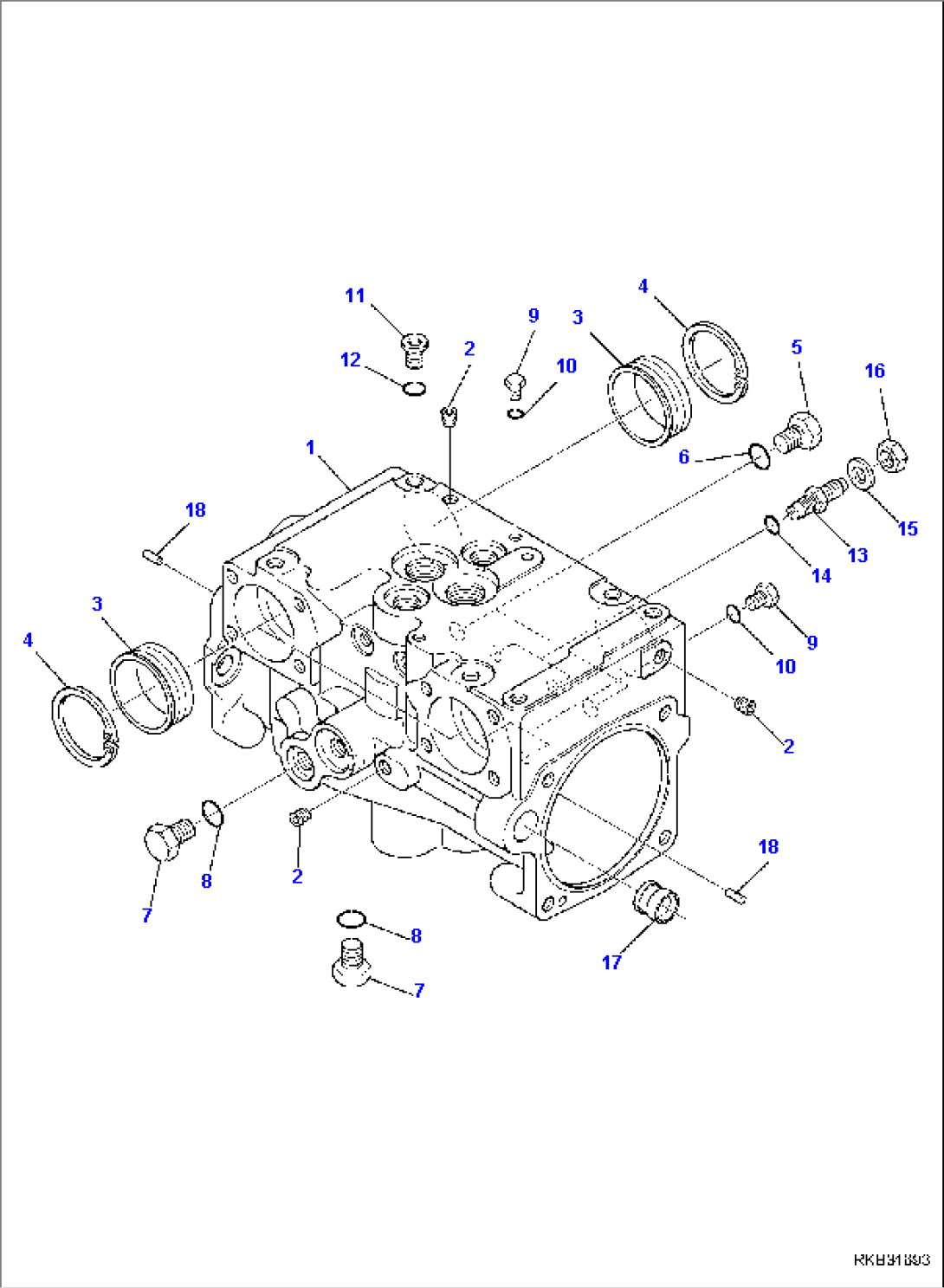 HYDRAULIC PUMP (STANDARD) (1/13)