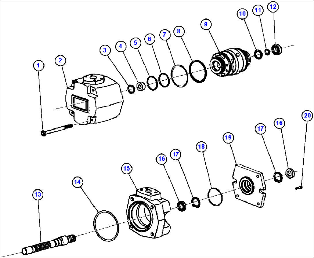 STEERING & BRAKE PUMP ASSEMBLY (PB9870)