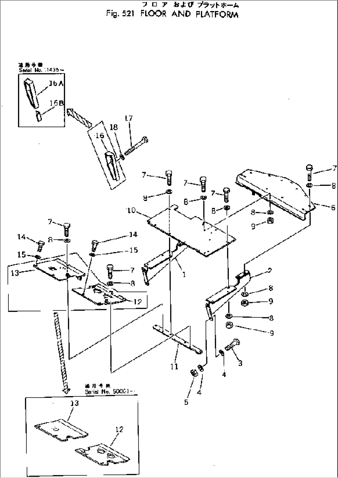 FLOOR AND PLATFORM(#10001-)