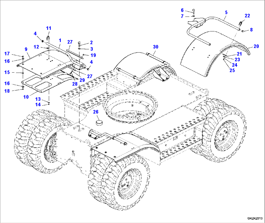 FENDER (FRONT AND REAR)