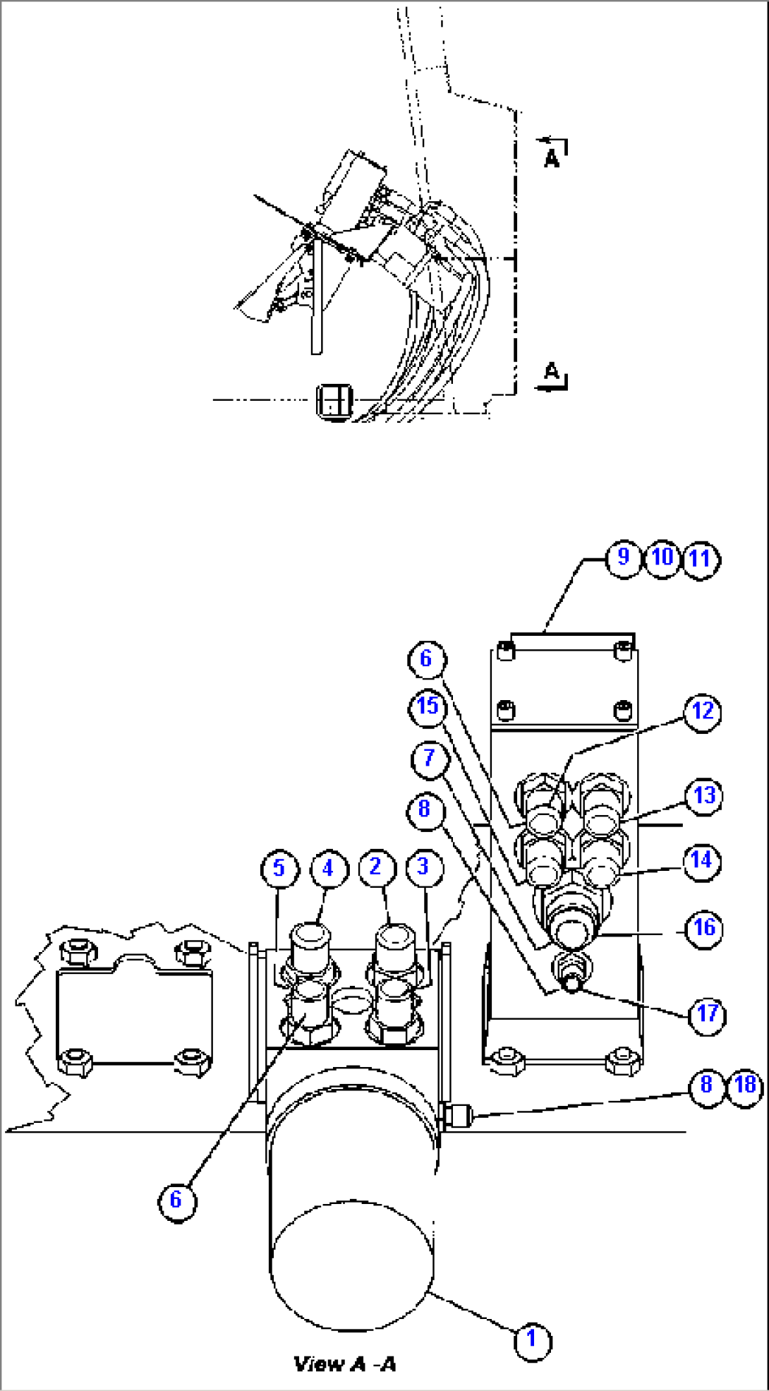 BRAKE/STEERING VALVE PIPING