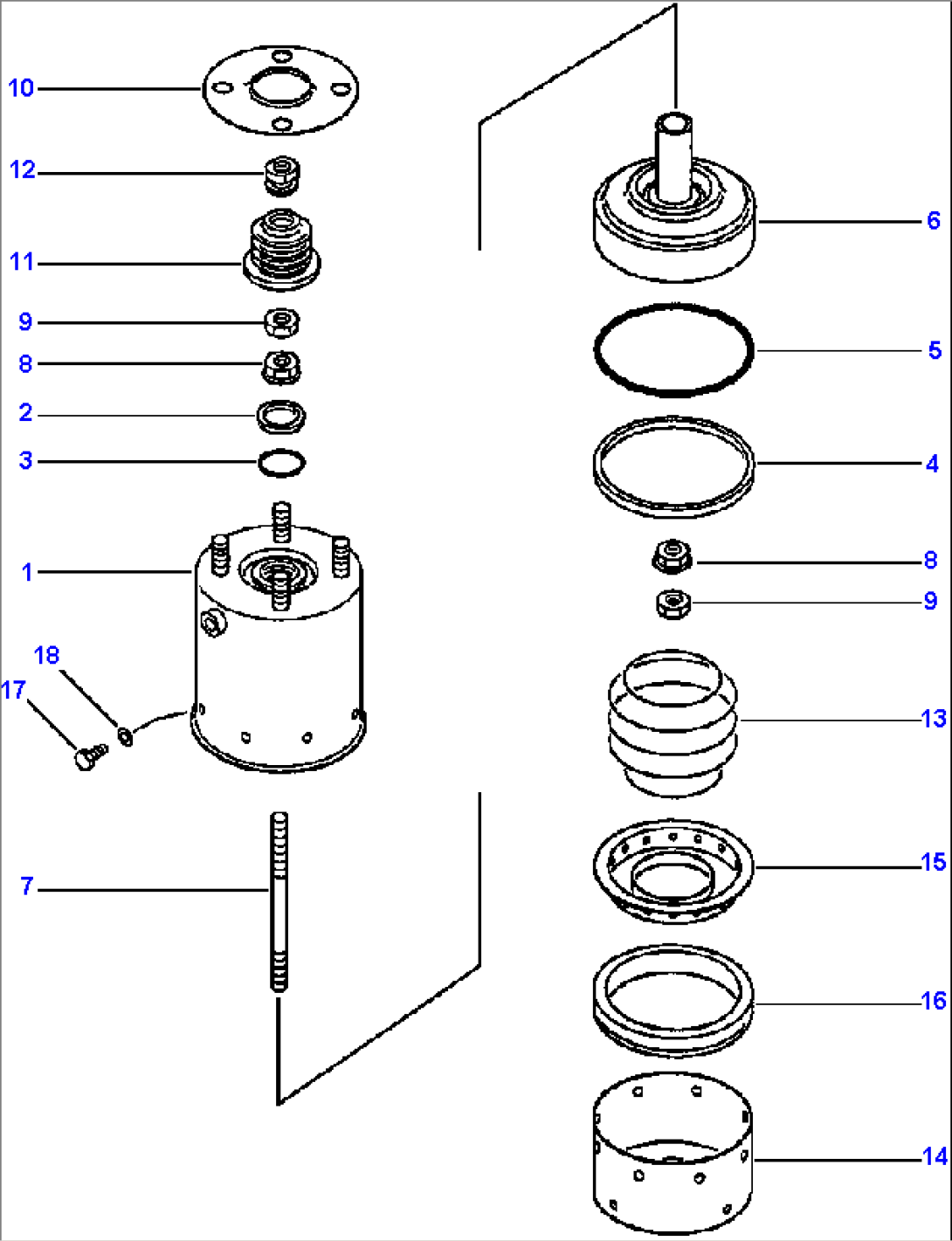 PARKING BRAKE SPRING CYLINDER