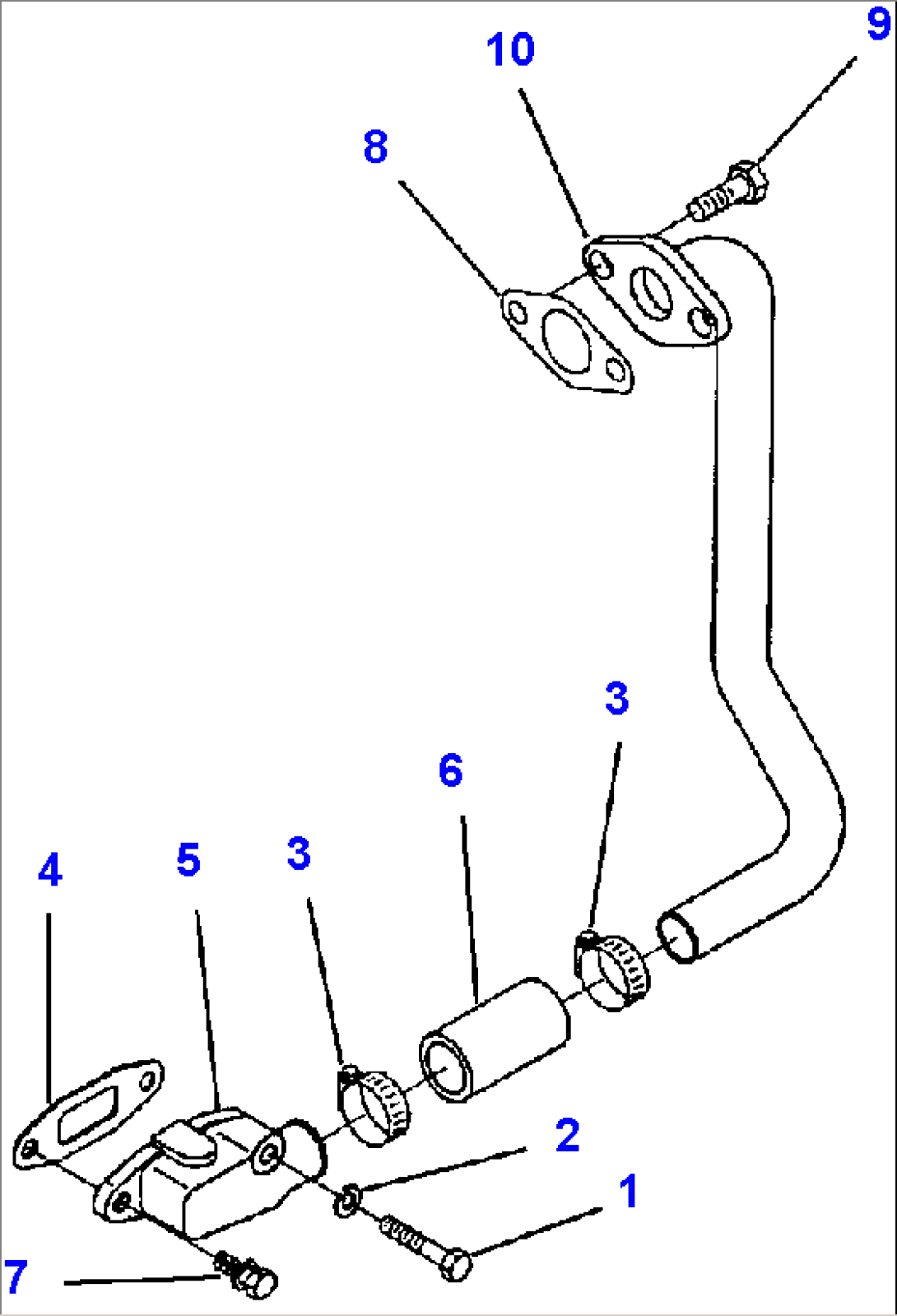 FIG. A7104-A7A4 AIR COMPRESSOR INLET - CHASSIS SERIAL NUMBER A10224, A10228-A10270, A10275-A10278