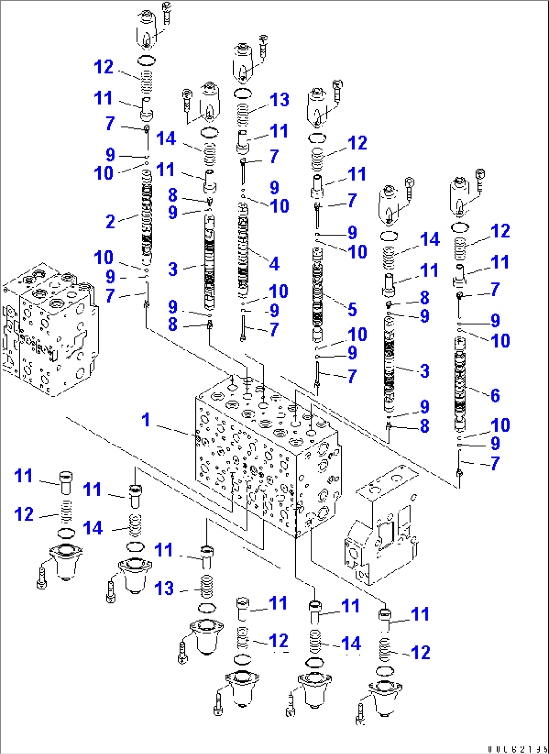 MAIN VALVE (2-ACTUATOR) (1/18)(#1001-)