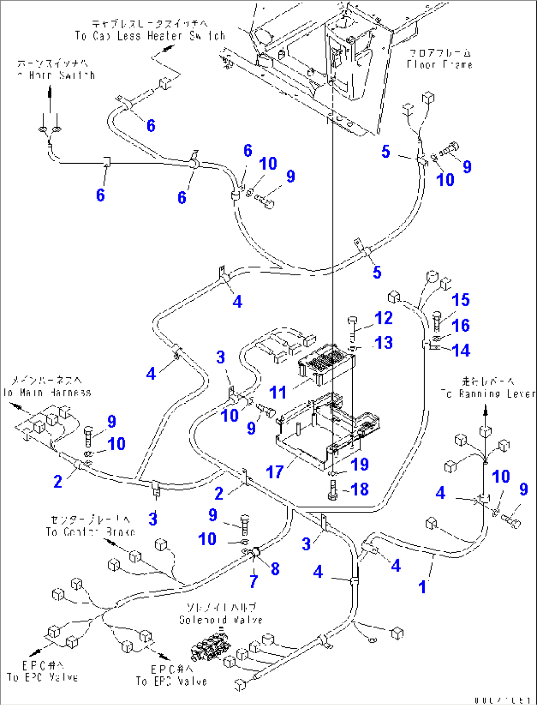 FLOOR FRAME (WIRING)