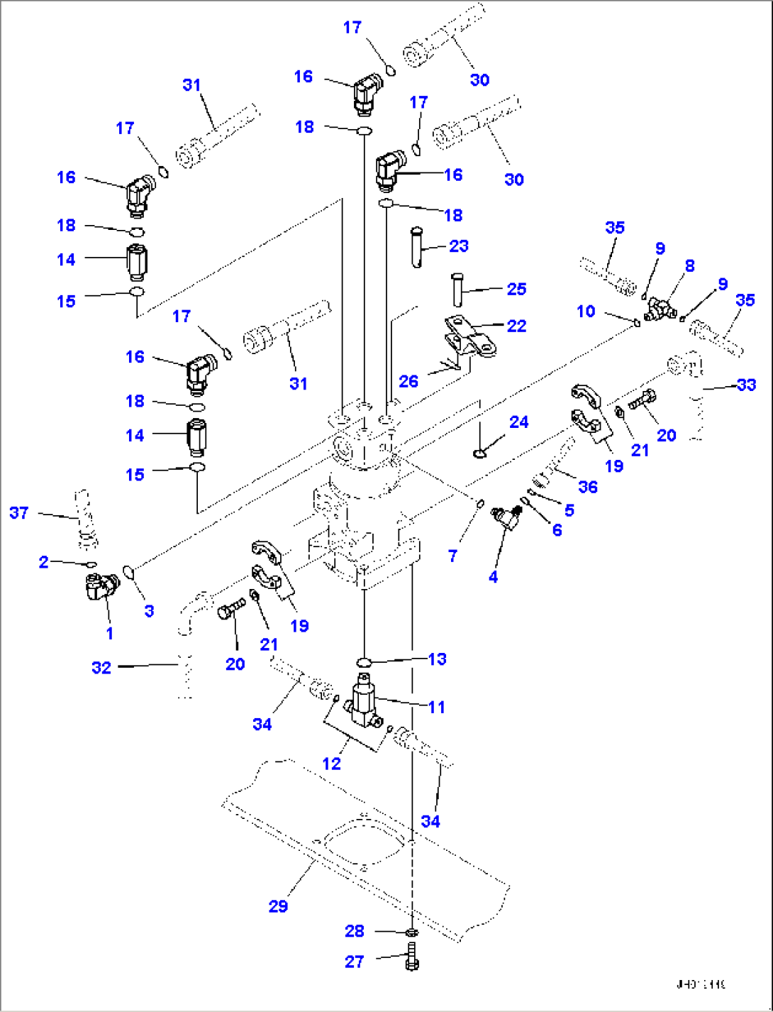 Swivel Joint, Connecting Parts (#35001-)