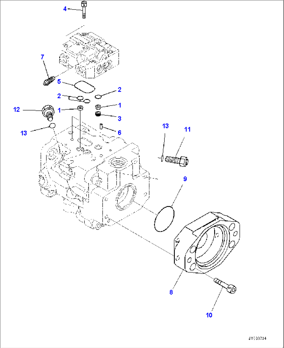 Hydraulic Pump, Work Equipment and Fan Pump (4/4) (#85001-)