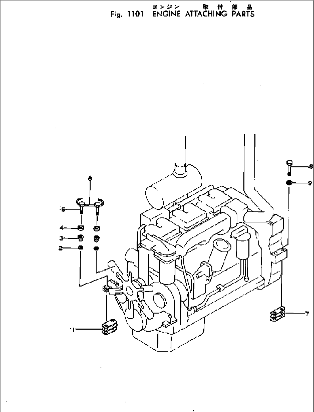 ENGINE ATTACHING PARTS