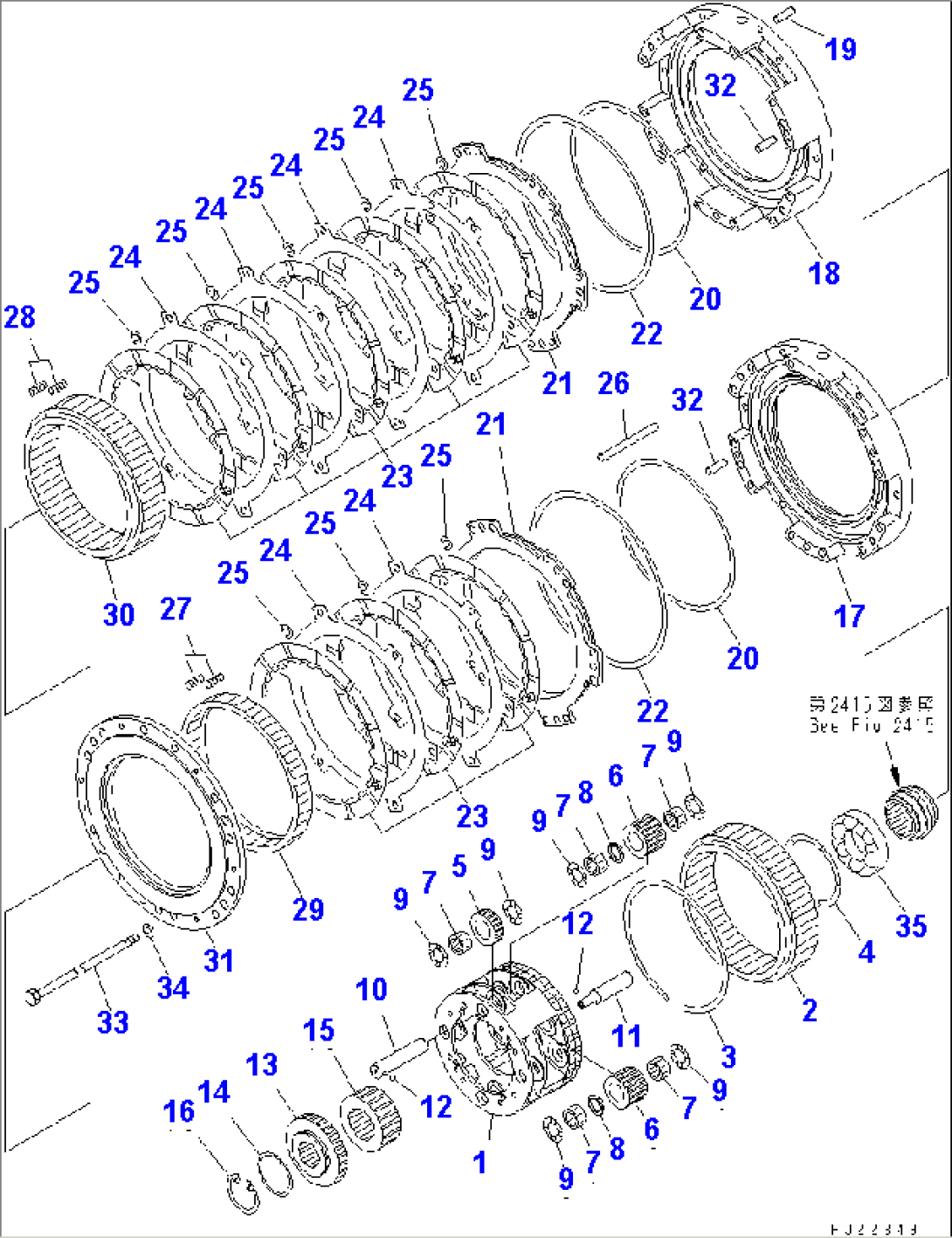 TRANSMISSION (5/7) (3RD AND REVERSE CLUTCH)
