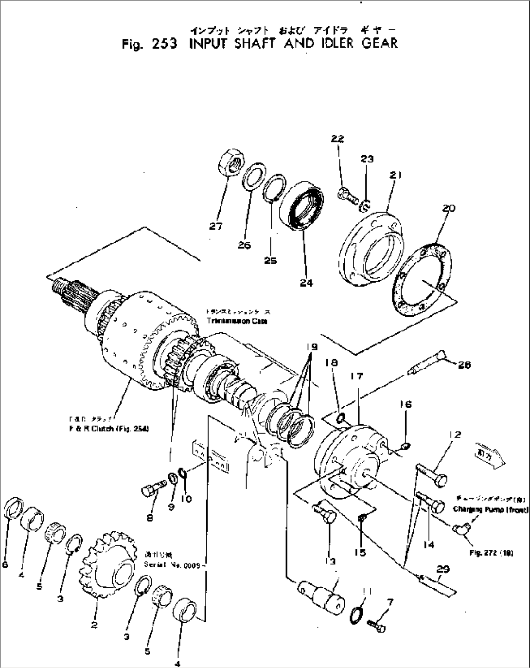 INPUT SHAFT AND IDLER GEAR