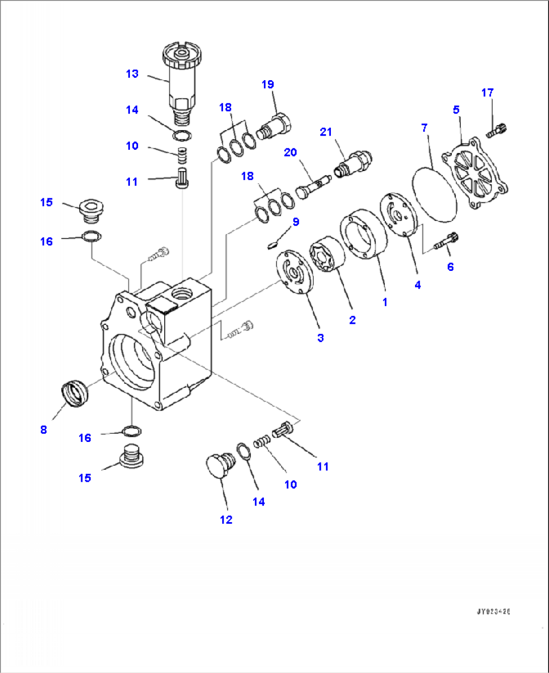 A4010-001002 FUEL SUPPLY PUMP FEED PUMP INNER PARTS