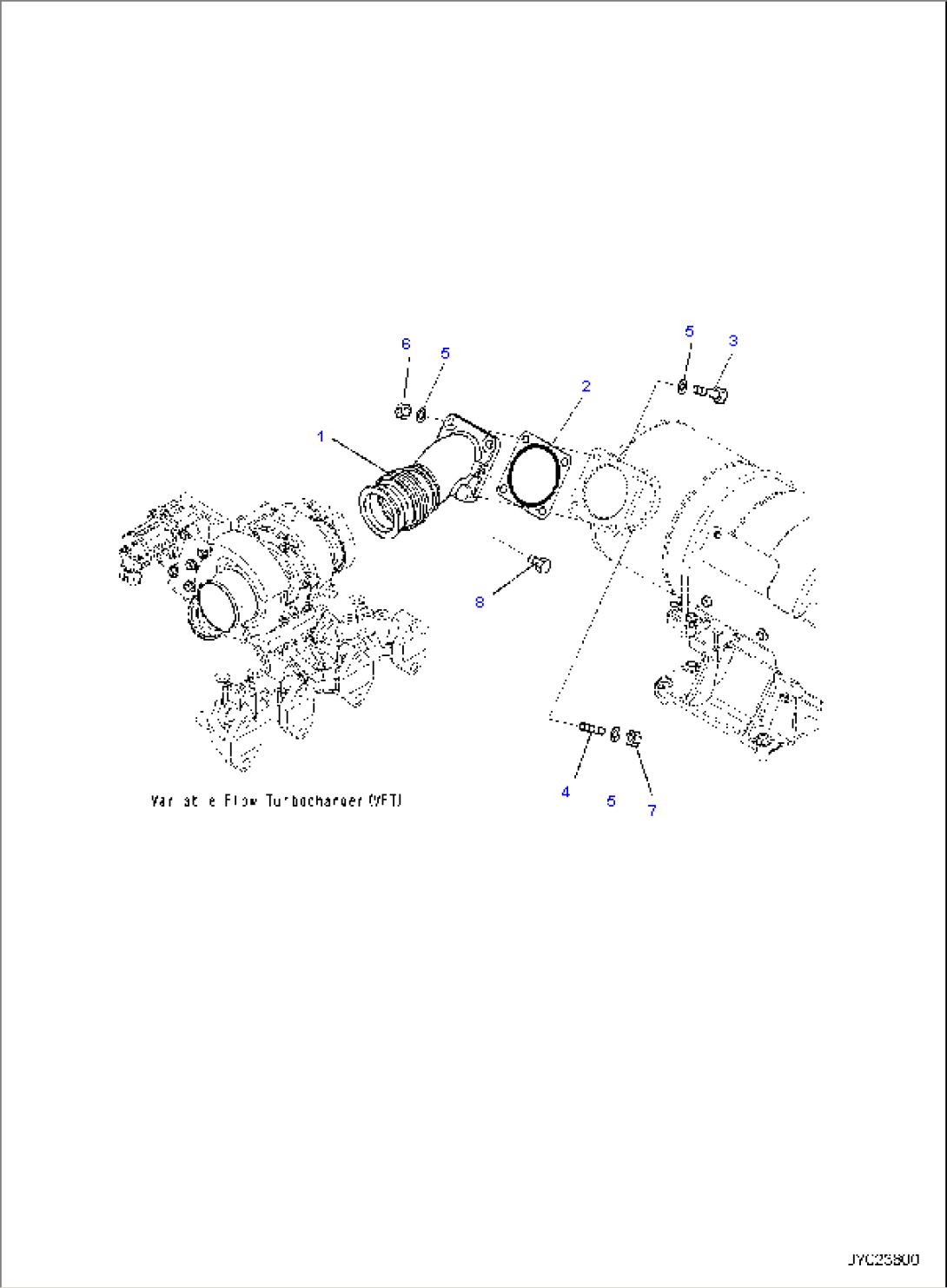 KOMATSU DIESEL OXIDATION CATALYST (KDOC) PIPING