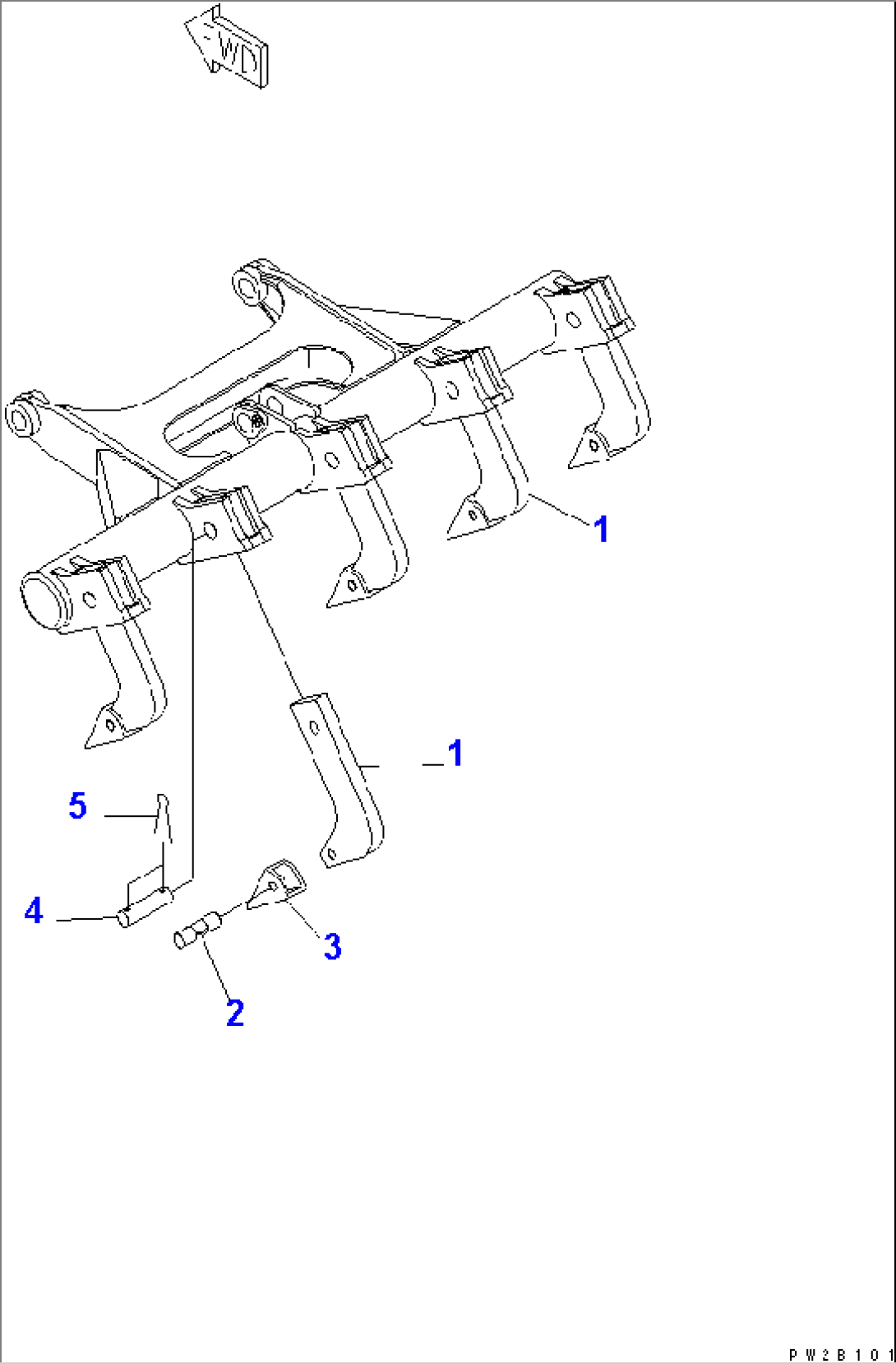 RIPPER SHANK (ADDITIONAL 2-SHANKS TYPE)