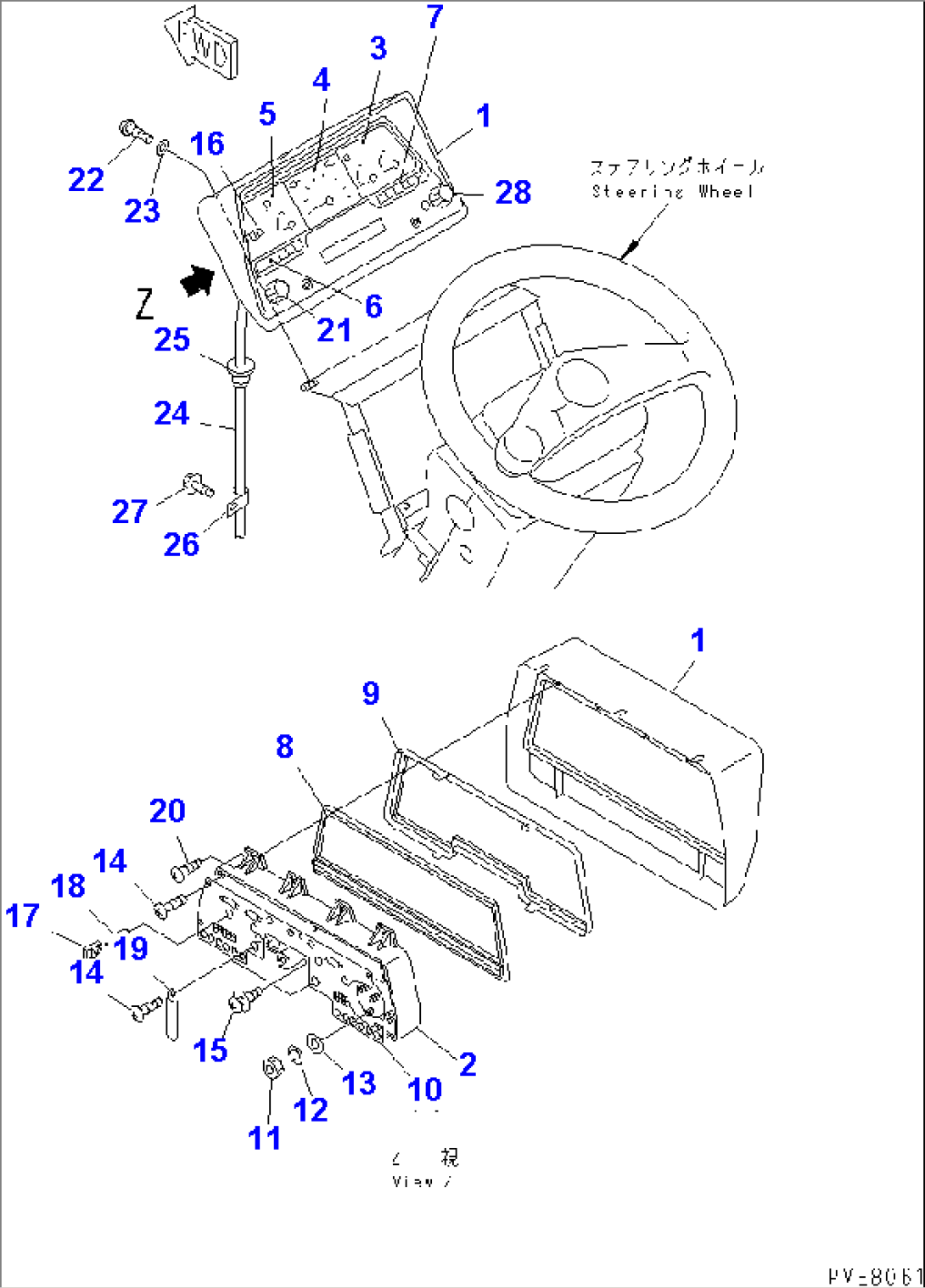 GAUGE AND SENSOR (SPEEDOMETER¤ M/H)