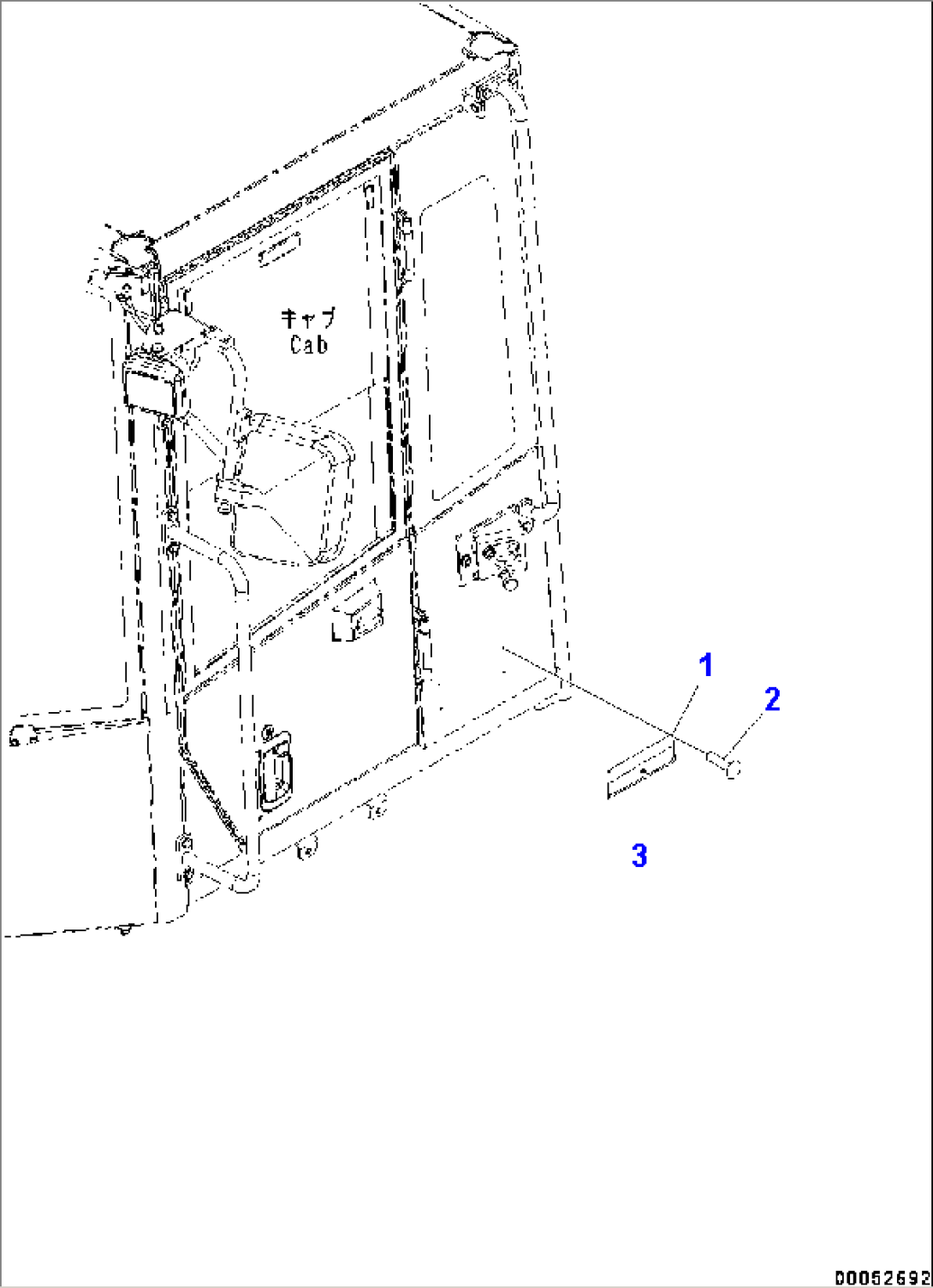 ROPS Plate (#75053-)