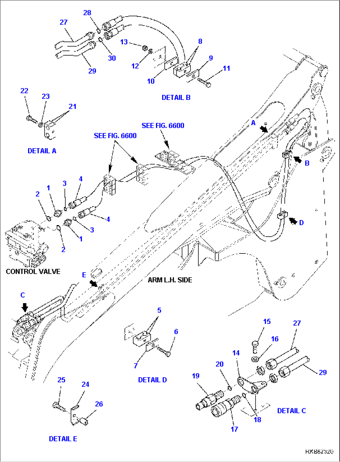 HYDRAULIC PIPING (ATTACHMENT LINE) (2/2)