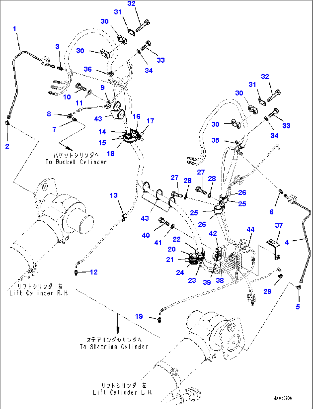 Auto-greasing System, Front Frame Side (2/2) (#90462-)