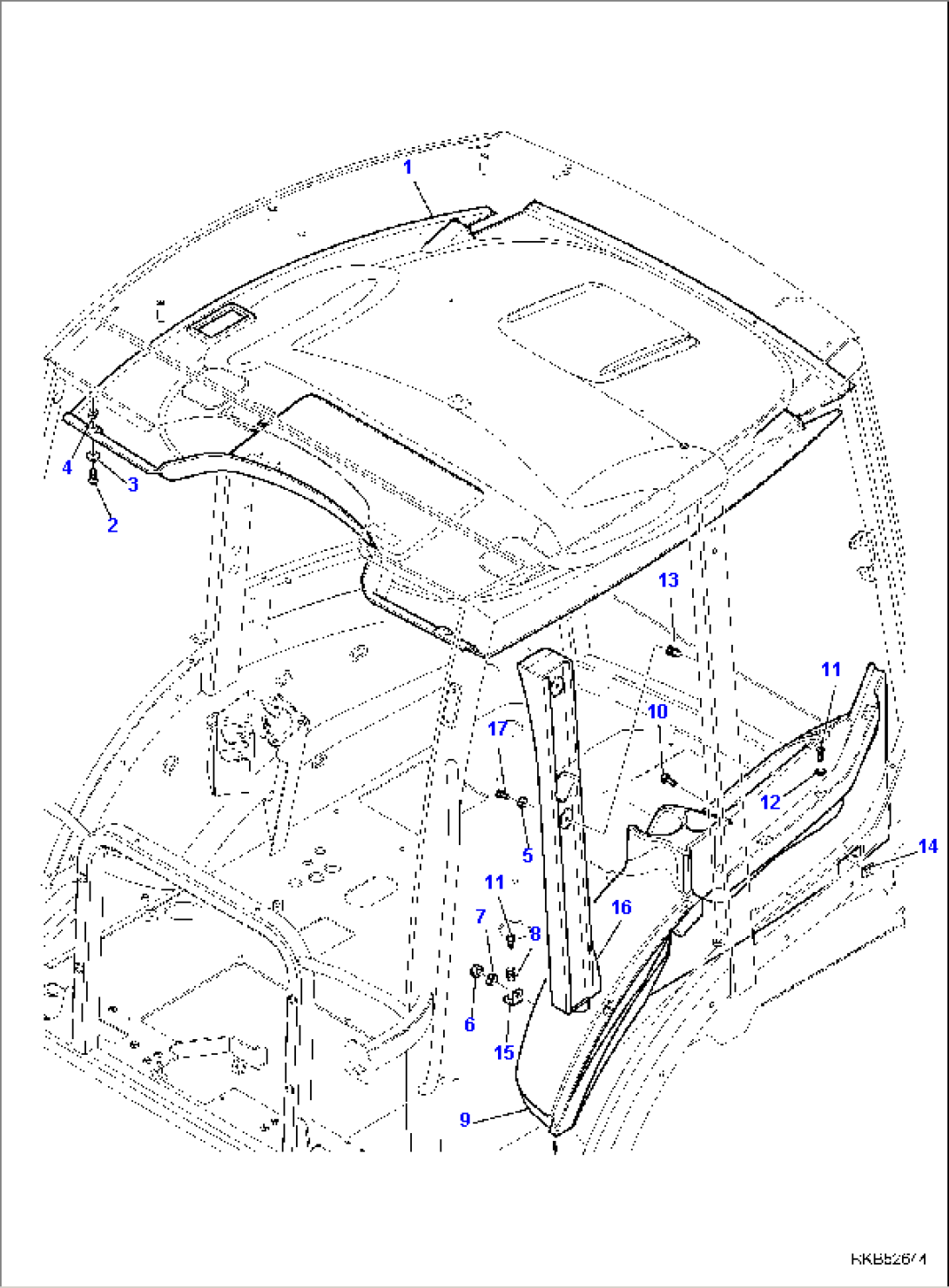 CAB (WITH AIR CONDITIONING AND BACKHOE PPC) (12/14)