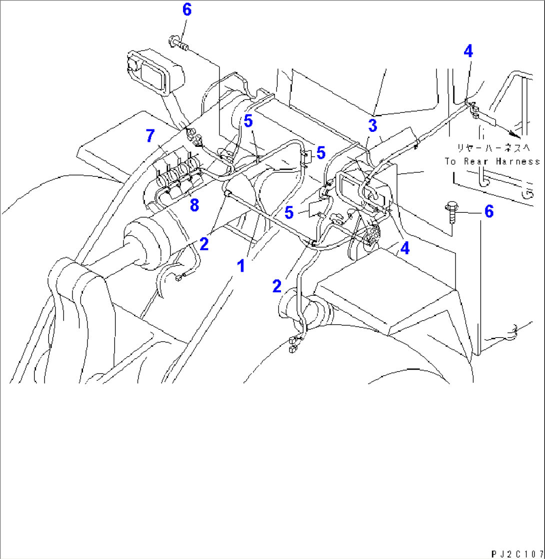 FRONT HARNESS (FRONT FRAME LINE)(#50269-)