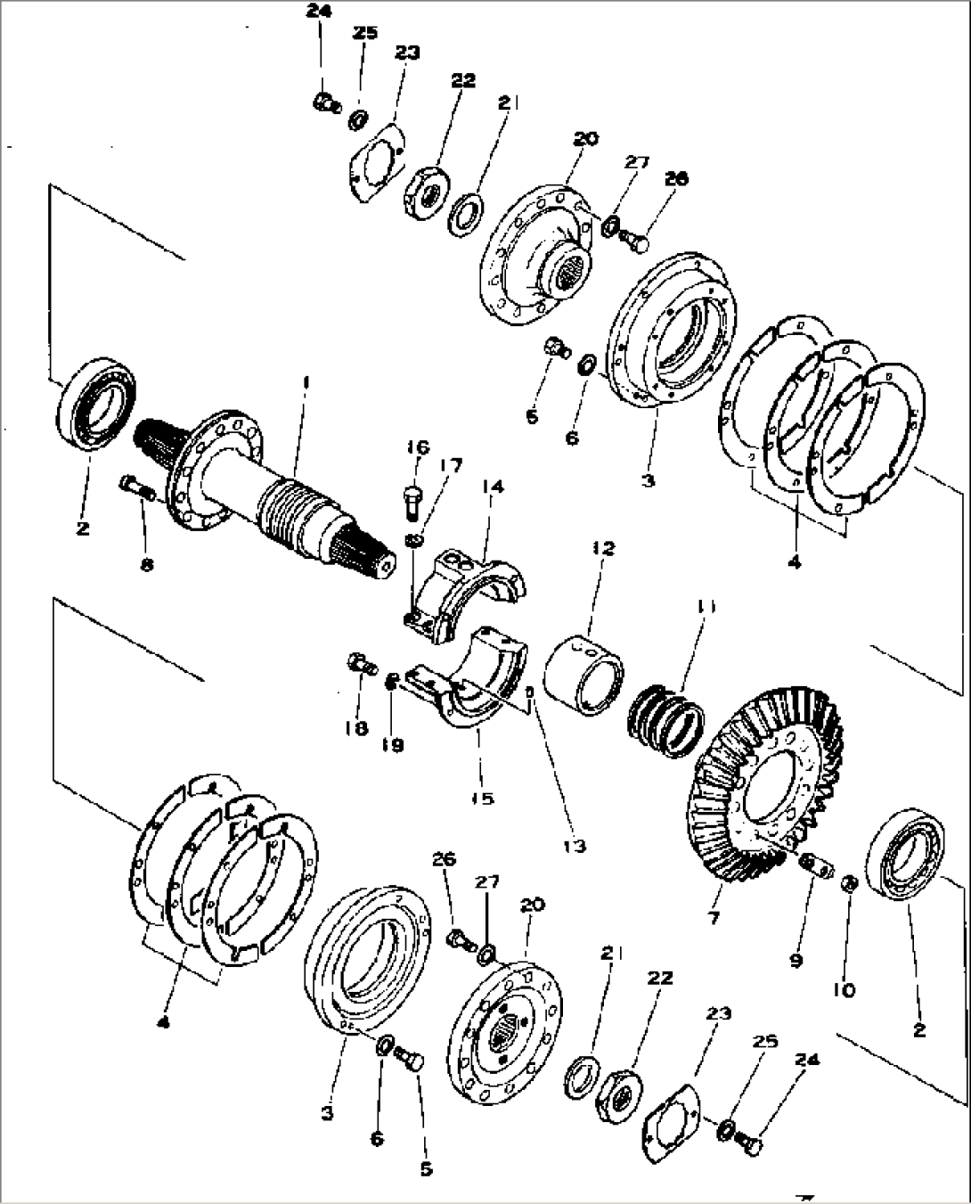 BEVEL GEAR AND SHAFT(#3259-)
