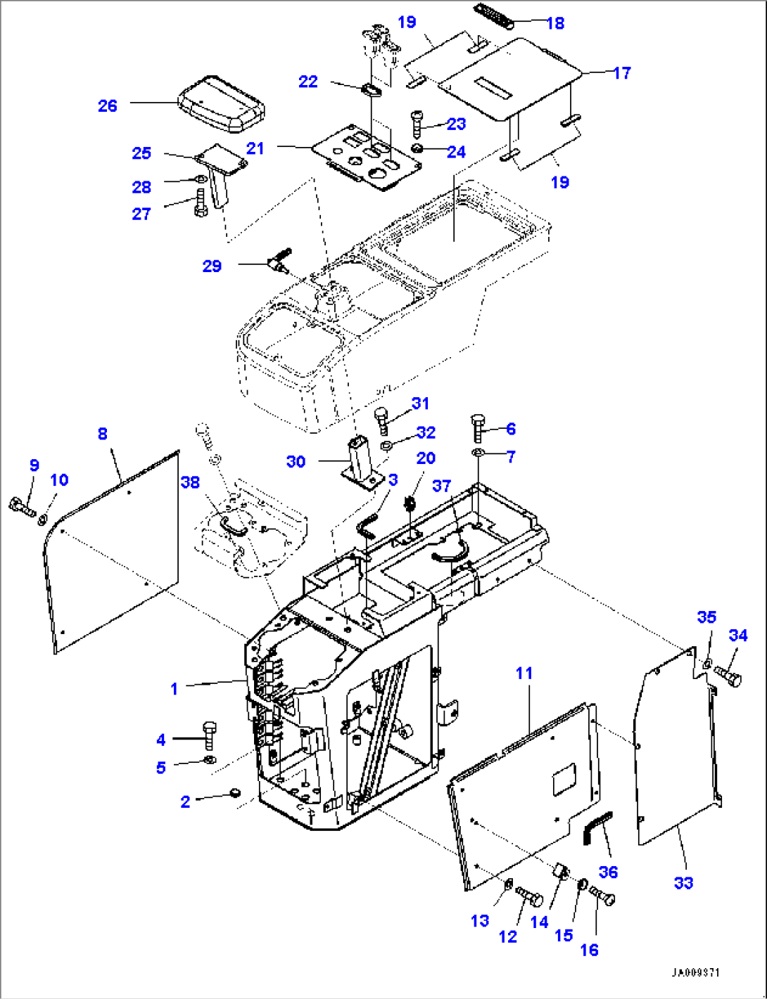 Loader Control Unit, Console Box, R.H. (#76799-)