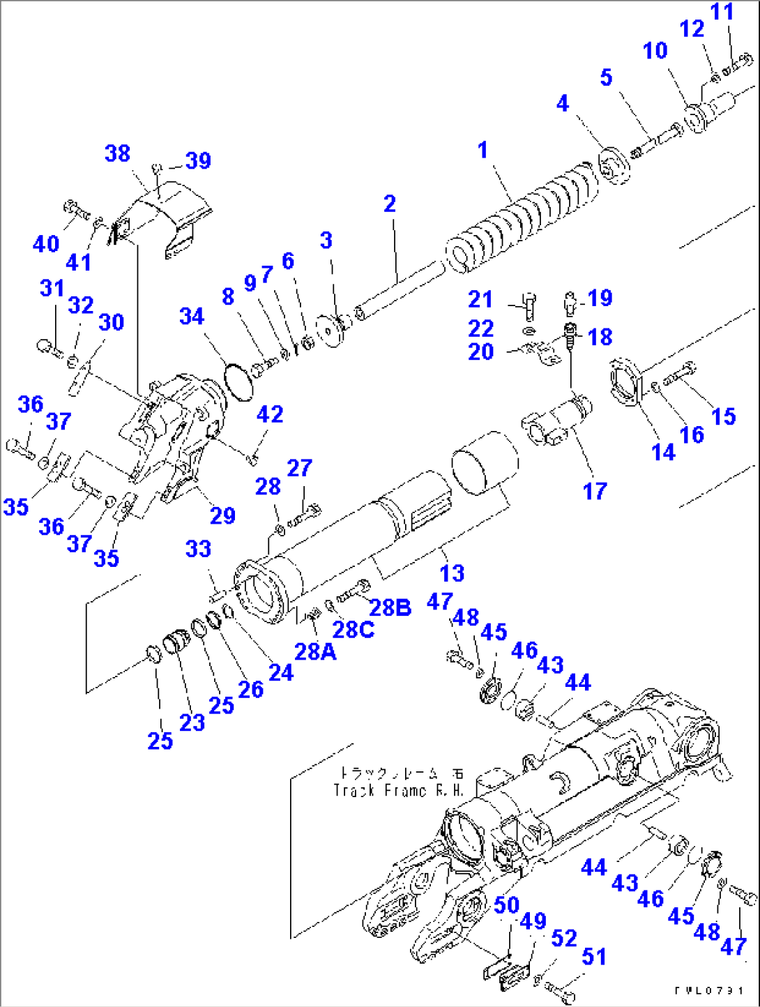 RECOIL SPRING¤ R.H.(#10601-10684)