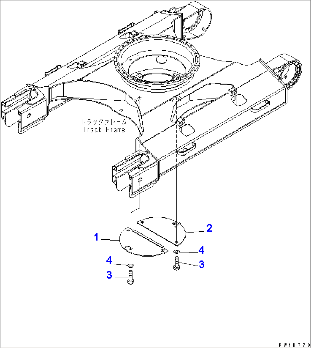 TRACK FRAME UNDER COVER