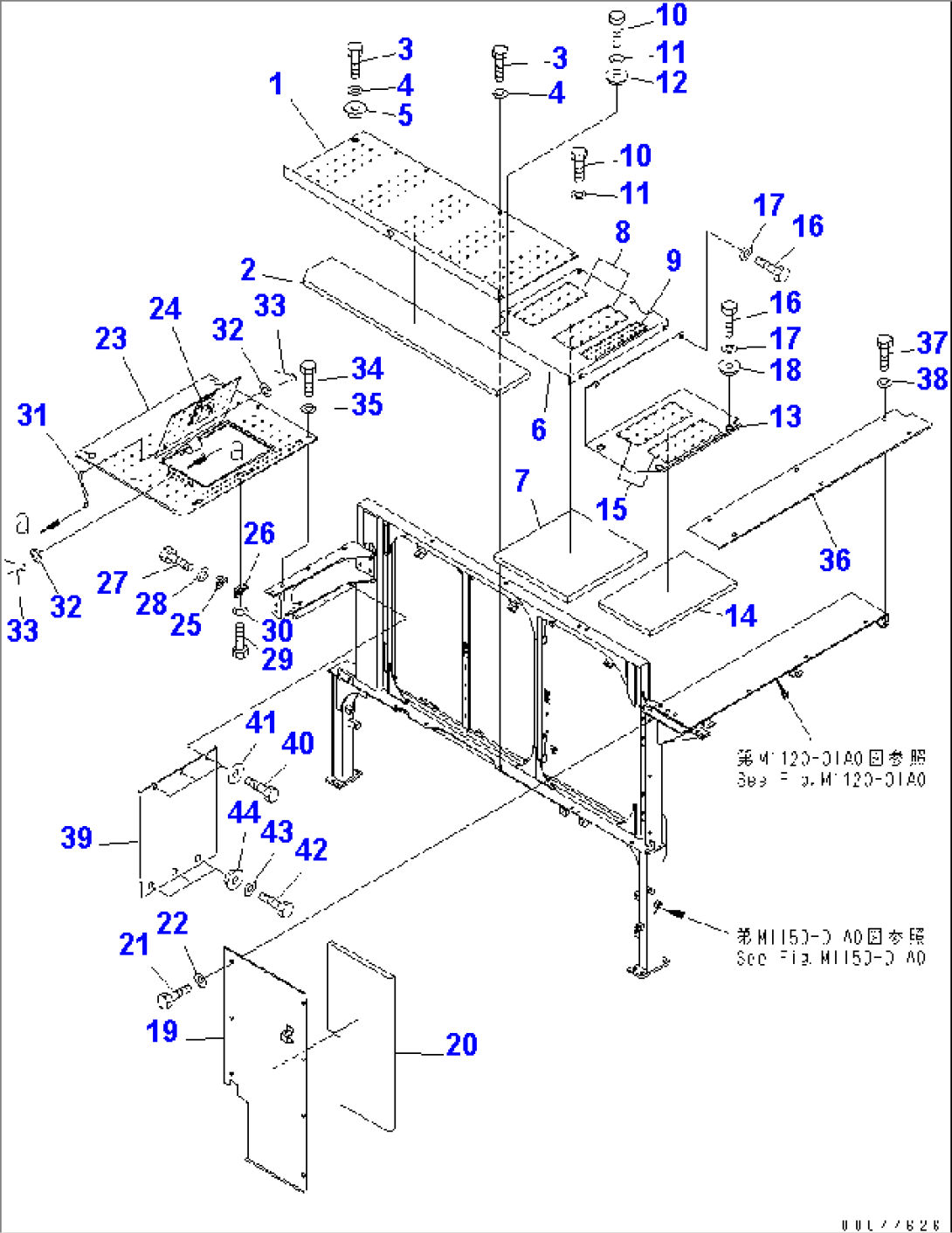 COVER (MACHINE CAB)(#30001-)