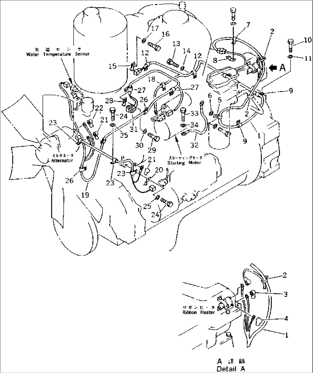 ENGINE WIRING(#3001-)