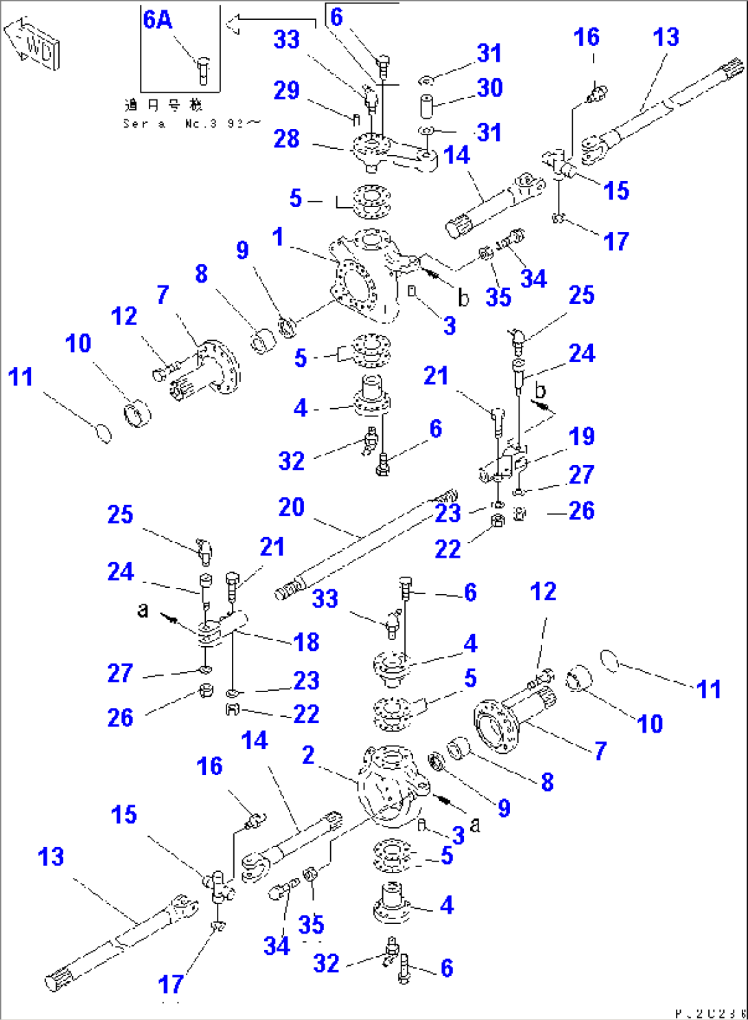 FRONT KNUCKLE AND TIE ROD(#2301-)