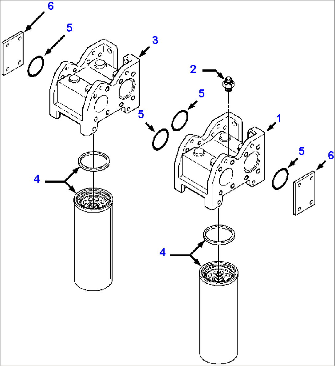DUAL SPIN ON RETURN FILTERS
