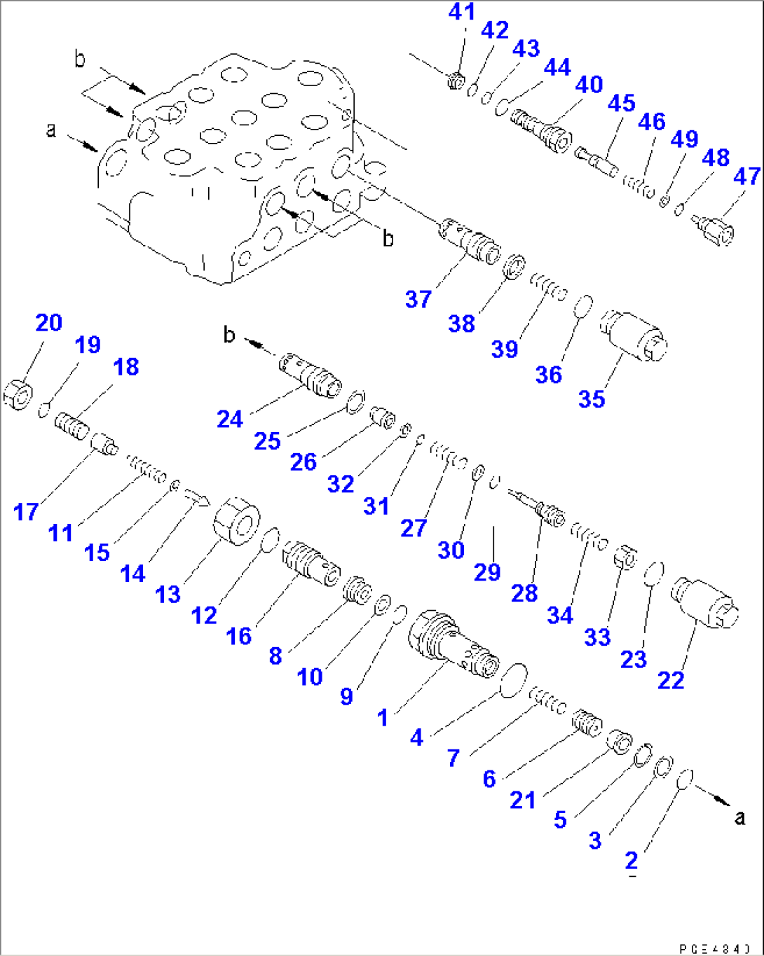 3-SPOOL CONTROL VALVE (2/3)