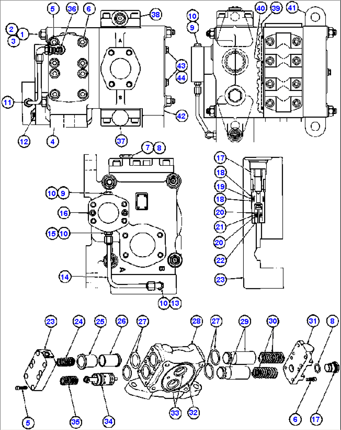 HOIST CONTROL VALVE ASSM - 6 (PB8267)
